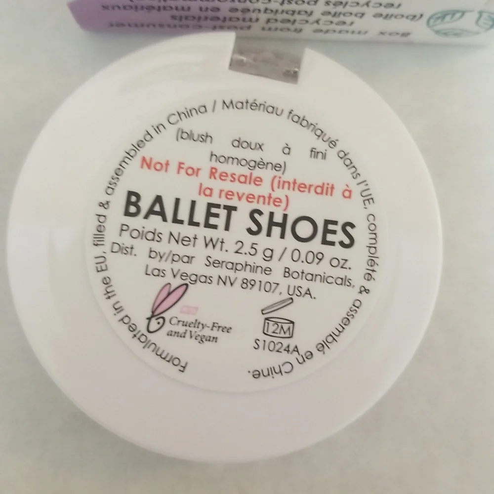 4/25 bundle item. Seraphine Botanicals Marshmallow Blush in Ballet Shoes